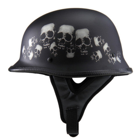 RHD103 German Skull Pile Half Helmet Side View