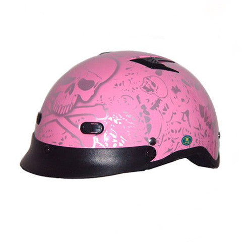 RHD200V By Pink Half Helmet Side View