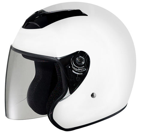 Rodia RK4 Flip Shield Scooter Helmet (White)