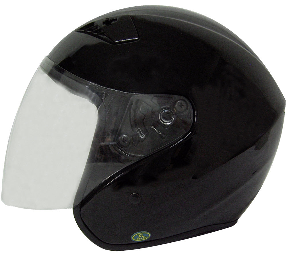 Rodia RK5 Flip Shield Scooter Helmet (Black)