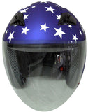 Rodia RK5 Flip Shield Scooter Helmet (Star & Stripe)